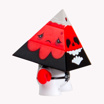 <transcy>Pyramidum: Red Edition Dunny - Andrew Bell x Kidrobot</transcy>